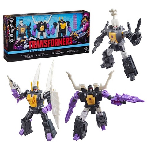 Детские фигурки Transformers Studio Series The Transformers: The Movie MTMTE Collection Insecticon Bombshell, Insecticon Shrapnel, & Insecticon Kickback