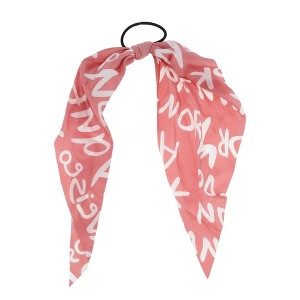 Unique Bargains Triangle Ribbon Letter Hair Elastic Band 1 Pc - 1 of 4