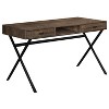 Monarch Specialties Computer Desk Home Office Laptop Storage Drawers 48InchL Work Metal Laminate Brown Black Contemporary Modern - 2 of 4