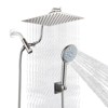 Cobbe Adjustable 8" High Pressure Dual Shower Head with 9-Spray Handheld Shower - 3 of 4