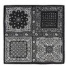 Anna-Kaci Satin Scarf Premium Cashew Print Square Print Neck Head Bag Accessory - 27.5IN×27.5IN - 4 of 4