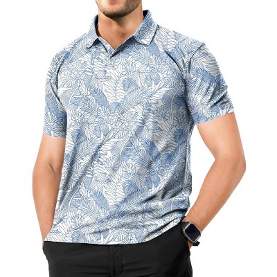 HAPPY BAY Mens Polo Shirts Short Sleeve Dri Fit Men's Summer Polos Moisture Wicking Shirt Collar Dress Tshirt Golf Shirts for Men