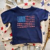 The Juniper Shop American Bow Flag Coquette Toddler Short Sleeve Tee - 3 of 4