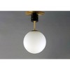 Maxim Lighting Vesper 1 - Light Semi-Flush Mount in  Satin Brass/Black - 4 of 4