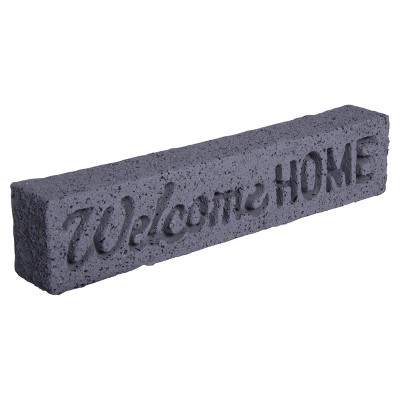 VIP Resin 10 in. Gray Welcome Home Sign