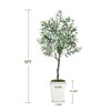 Maggift Artificial Plant Artificial Olive Tree 5FT with Pot and Moss Artificial Plants for Home Office Decor, Green, 10.2"*10.2"*60" - 2 of 4