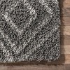 Nuloom Iola Trellis 8x10 Shag Area Rug for Living Room Bedroom Dining Room Nursery, Dark Grey - 3 of 4
