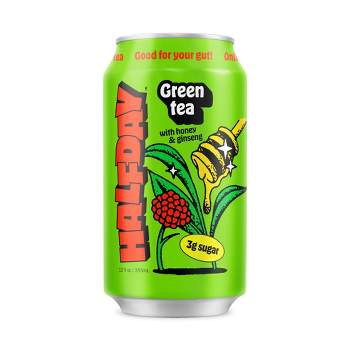 Halfday Green Tea with Honey and Ginseng Iced Tea - 12 fl oz Can