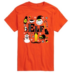 Men's - Elf - Logo And Santa Short Sleeve Graphic T-Shirt - 1 of 4