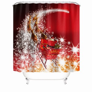 Flash Elk Car Shower Curtains for Bathroom Waterproof Fabric Bath Curtain Durable Soft Stylish Bathroom Decor 72x72 Inch - 1 of 1