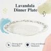 Portmeirion Sophie Conran Lavandula 11 Inch Dinner Plate, Lavender Sprig Design in Soft Purple & Green - Elegant Porcelain Dish - 2 of 4