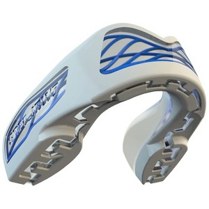 SafeJawz NITRO Triple Layer Shock Cage Mouth Guard with Case for Basketball, Lacrosse, Football, MMA, Hockey, Wrestling - WHITE - 1 of 4