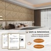 UNISOAR Wood Acoustic Wall Panels-Self-Adhesive 3D Wood Slat Wall Panel-Sound Absorbing Panels for Noise Reducing-Feature Wall Decor for Home & Office - 3 of 4