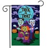 Briarwood Lane Trick or Treaters Halloween Garden Flag Frankenstein Dracula 18" x 12.5" - 2 of 4