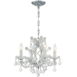 Crystorama Lighting Maria Theresa 4 - Light Chandelier in  Polished Chrome - 1 of 4