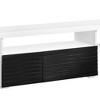 Buck 75" TV Entertainment Centers White and Black High Gloss - Acme Furniture - 4 of 4