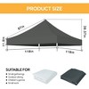 Gulches 10x10 Ft Replacement Canopy Top for Pop-Up Tent with 4-Pack Canopy Weight Bags (Cover and 4 Sandbags Only, Frame Not Included) - Gray - 2 of 4