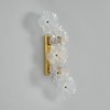 KAISITE 5-Flower Glass Wall Sconce, 4-Light Botanical Vanity Lamp - 2 of 4