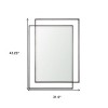 HomeRoots 43" Gray Metal Double Frame Accent Mirror - 3 of 4
