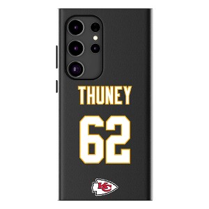 Keyscaper Joe Thuney Kansas City Chiefs 62 Game Tactic MagSafe Compatible Cell Phone Case for Galaxy S25 - 1 of 4