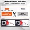 VEVOR Drain Cleaner Machine 66FT x 5/8 Inch, 250W Electric Sewer Snake Auger Manual Feed - with 2 Sectional Steel Cables, Red - 4 of 4