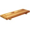 HomeRoots 29" Natural Teak Wood Bath Tray And Seat - 4 of 4