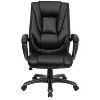 High Back Executive Swivel Office Chair Black Leather - Flash Furniture - image 4 of 4