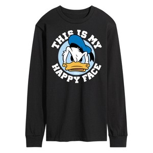 Men's - Disney - This Is My Happy Face Long Sleeve Graphic T-Shirt - 1 of 4