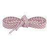 INSPIRE CHIC Reflective Dual Color Checkered Woven Flat Shoelaces 2 Pairs - 2 of 4