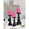 3x4 inch Pillar Candles Set of 3 ¨C Unscented Dripless Rustic Candles for Decor, Centerpieces, Weddings - 4 of 4