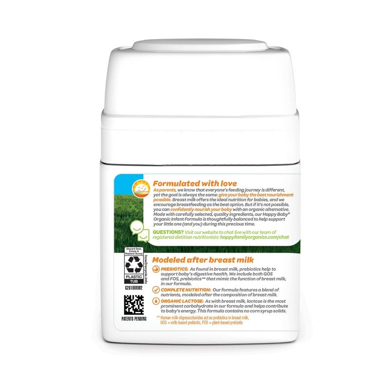 HappyBaby Organic Powder Infant Formula - 21oz, 6 of 9