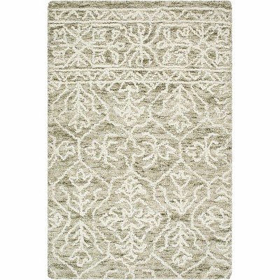 Hauteloom Yadid Green Wool Area Rug