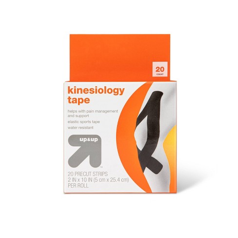 Pre-cut Kinesiology Tape - 2in X 10in - Black - Up & Up™ : Target