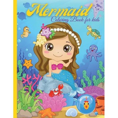 Mermaid Coloring Book For Kids - by  Amelia Barbra Faith (Paperback)