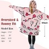 Catalonia Women's Casual Blanket Hoodie Sweatshirt, Cozy Fleece Blanket Pullover Sweater with front Pocket, Clothing Cozy Gift for Wife Woman - 2 of 4