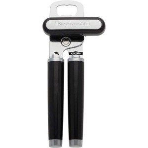 Multifunction Can Opener and Bottle Opener Easy to Use, Razor Sharp Stainless Steel Cutting Wheel, Soft Ergonomic Handles - 1 of 4