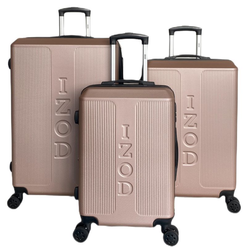 IZOD Skye Expandable ABS Hard shell Lightweight 360 Dual Spinning Wheels Combo Lock 3 Piece Luggage Set, 2 of 6