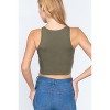 Slickblue Fashionable & Trendy Halter Neck Crop Top – Comfortable, Flattering Fit, Olive Green/Royalty, Sizes S-M-L - 4 of 4