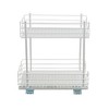 Household Essentials 12" 2-Tier Pantry Organizer White: Steel Kitchen Cabinet Storage, Spot Clean, 1-Year Warranty - 3 of 4