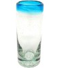 Dos Sueños Mexican Hand Blown  Tequila Shot Glasses - Aqua Rim - 2oz - Set of 6 - 4 of 4