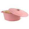 BergHOFF Neo 8Qt. Cast Iron Oval Covered Dutch Oven, Pink - 3 of 4