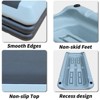 NAYSAYE Aerobic Step Platform with Adjustable Risers for Home Gym Exercise and Fitness Workouts, Black and Gray, 30.31"*14.96"*4.33" - 3 of 4