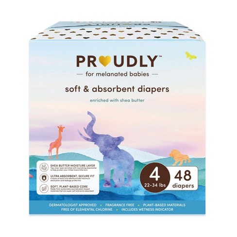 Proudly Company Soft & Absorbent Diapers - Size 4 - 48ct : Target