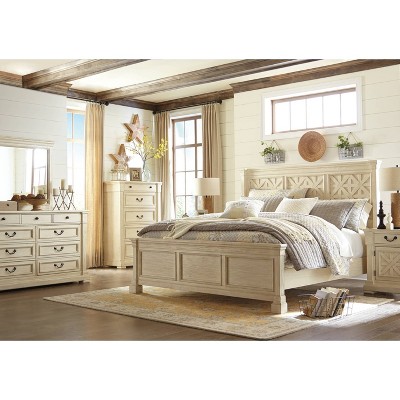 Farmhouse Fresh Two-Tone 1 Drawer Nightstand with USB Ports