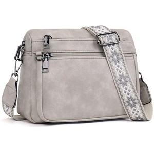 Crossbody Purses Trendy,Vegan Leather Crossbody Bags,Cell Phone Camera Shoulder Handbags - 1 of 4