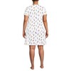 Lands' End Women's Cotton Short Sleeve Knee Length Nightgown - 2 of 3