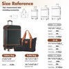Vynxaria 24" Vintage Hardshell Luggage Set: Lightweight with Double Spinner Wheels, TSA Lock + Bags - 4 of 4