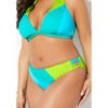 Swimsuits for All Women's Plus Size Romancer Colorblock Bikini Bottom - 4 of 4