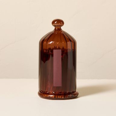 Ribbed Glass Cloches with Matches Brown - Hearth & Hand™ with Magnolia