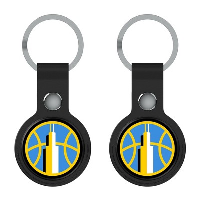 Keyscaper WNBA Insignia Black Airtag Holder 2-Pack